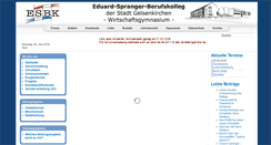 Desktop Screenshot of eduard-spranger-bk.de