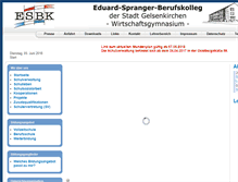 Tablet Screenshot of eduard-spranger-bk.de